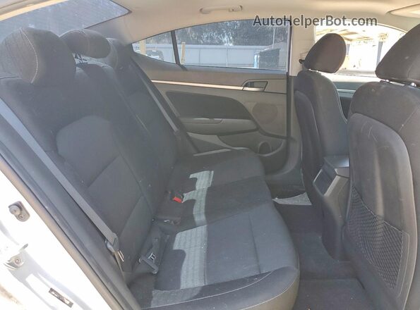 5NPD84LF0JH304189 2018 HYUNDAI ELANTRA Silver Rear seats view