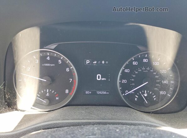 5NPD84LF0JH304189 2018 HYUNDAI ELANTRA Silver Instrument cluster view