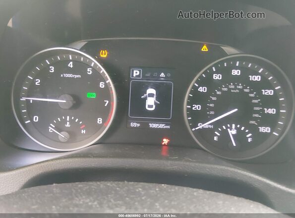 5NPD84LF0JH315502 2018 HYUNDAI ELANTRA Blue უკანა სავარძლების ხედი