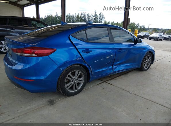 5NPD84LF0JH315502 2018 HYUNDAI ELANTRA Blue უკანა მარჯვენა