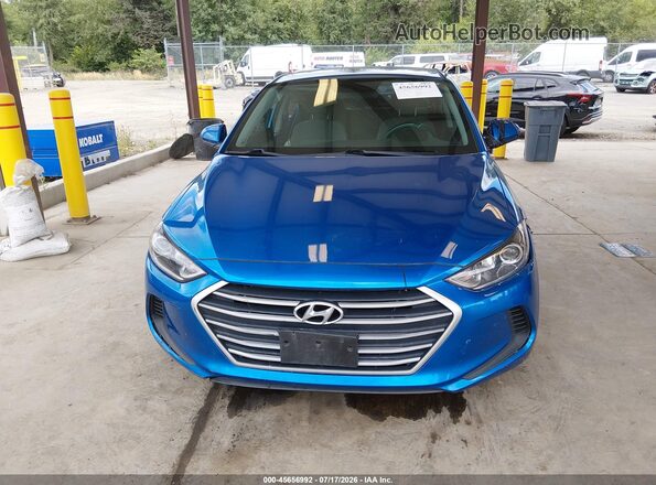 5NPD84LF0JH315502 2018 HYUNDAI ELANTRA Blue უკანა სალონის ხედი