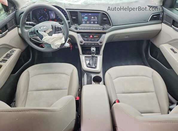 5NPD84LF0JH317878 2018 HYUNDAI ELANTRA Серый Вид панели приборов