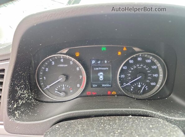 5NPD84LF0JH317878 2018 HYUNDAI ELANTRA Серый Вид щитка приборов