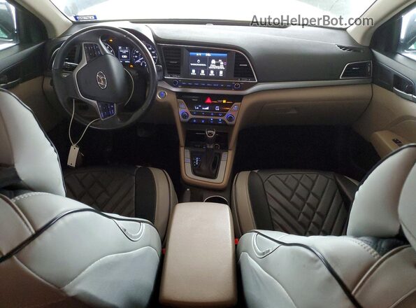 5NPD84LF0JH319288 2018 HYUNDAI ELANTRA Beige წინა პანელის ხედი