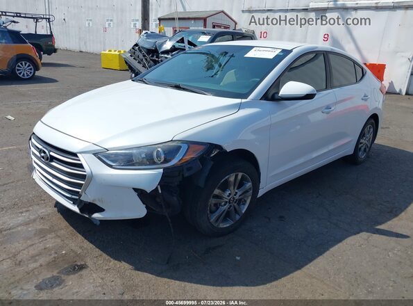 5NPD84LF0JH327584 2018 HYUNDAI ELANTRA White Front left