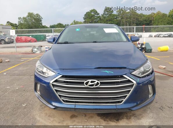 5NPD84LF0JH333286 2018 HYUNDAI ELANTRA Синий Вид щитка приборов