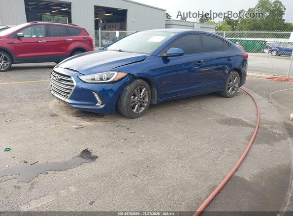 5NPD84LF0JH333286 2018 HYUNDAI ELANTRA Синий Передняя левая четверть