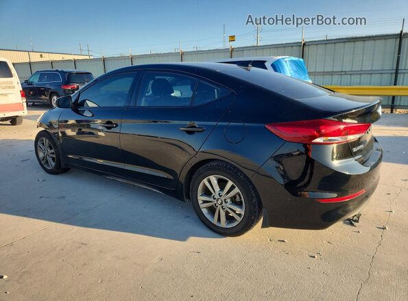 5NPD84LF0JH342537 2018 HYUNDAI ELANTRA Black უკანა მარცხენა