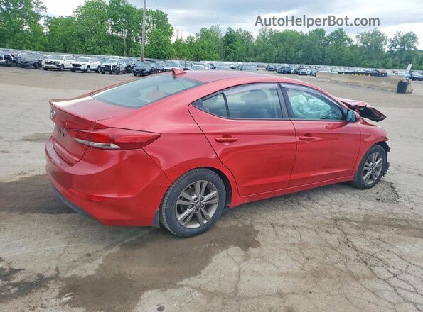 5NPD84LF0JH357118 2018 HYUNDAI ELANTRA Red Задня права чверть