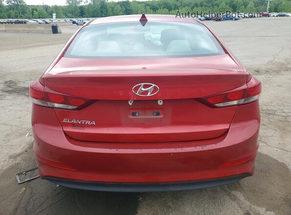5NPD84LF0JH357118 2018 HYUNDAI ELANTRA Red Вид ззаду
