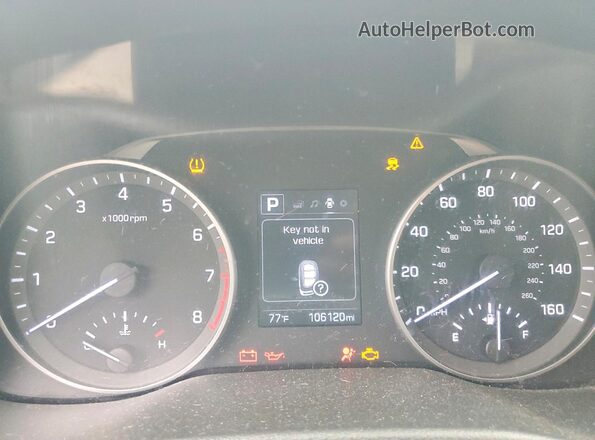 5NPD84LF0JH357118 2018 HYUNDAI ELANTRA Red Вид щитка приладів