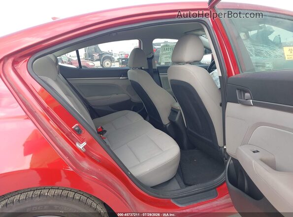 5NPD84LF0JH366062 2018 HYUNDAI ELANTRA Red Vista de la etiqueta del VIN