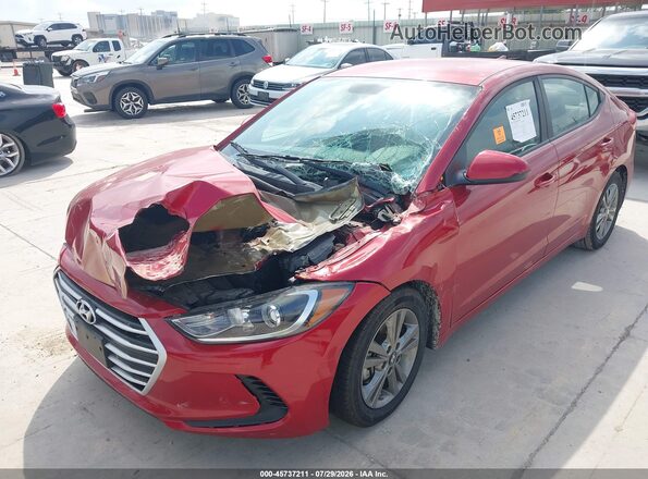 5NPD84LF0JH366062 2018 HYUNDAI ELANTRA Red Vista frontal