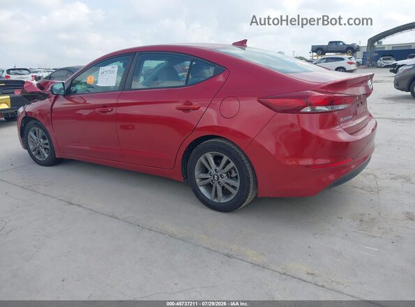 5NPD84LF0JH366062 2018 HYUNDAI ELANTRA Red Trasero izquierdo