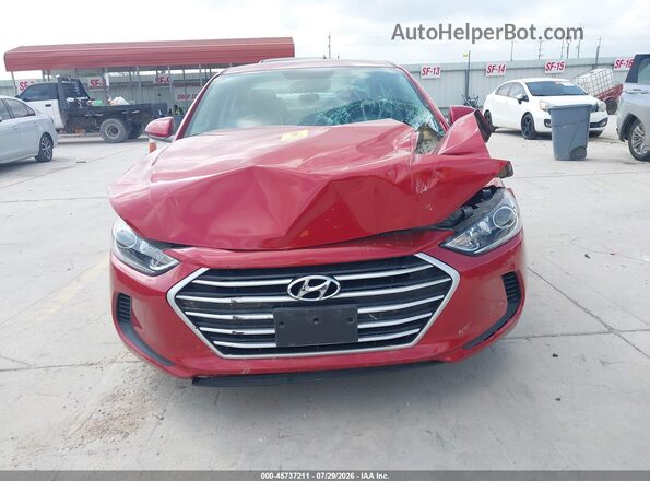 5NPD84LF0JH366062 2018 HYUNDAI ELANTRA Red Vista del cuadro de instrumentos