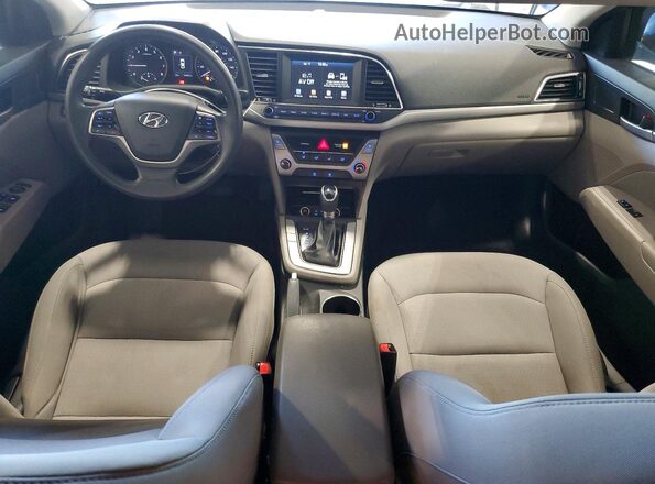 5NPD84LF0JH367079 2018 HYUNDAI ELANTRA Blue Vista del salpicadero