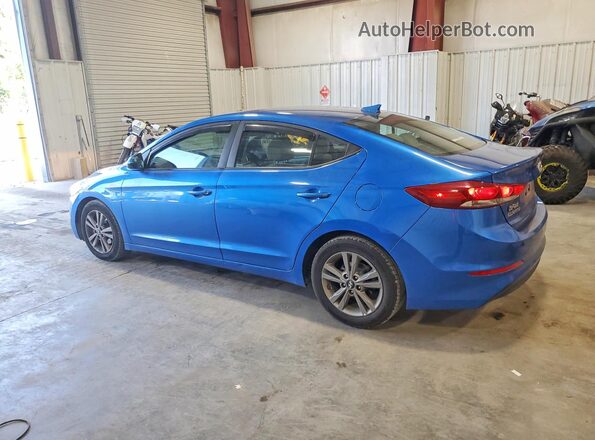 5NPD84LF0JH367079 2018 HYUNDAI ELANTRA Blue Trasero izquierdo
