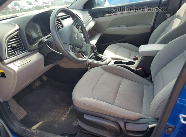 5NPD84LF0JH367079 2018 HYUNDAI ELANTRA Blue Vista interior delantera