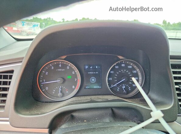 5NPD84LF0JH367969 2018 HYUNDAI ELANTRA Белый Вид щитка приборов