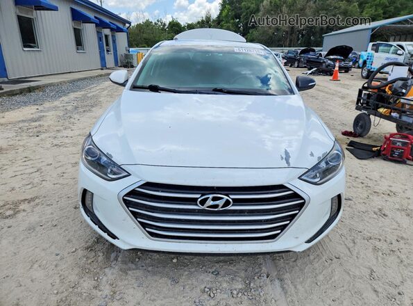 5NPD84LF0JH367969 2018 HYUNDAI ELANTRA Белый Вид спереди