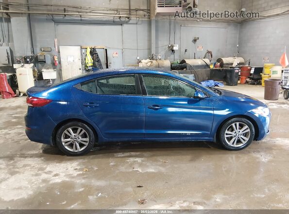 5NPD84LF0JH387669 2018 HYUNDAI ELANTRA Blue Widok wnętrza z tyłu