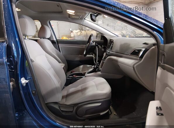 5NPD84LF0JH387669 2018 HYUNDAI ELANTRA Blue Widok wnętrza z przodu