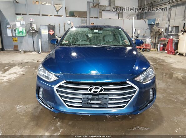 5NPD84LF0JH387669 2018 HYUNDAI ELANTRA Blue Widok zestawu wskaźników