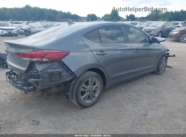 5NPD84LF0JH388661 2018 HYUNDAI ELANTRA Gray უკანა მარჯვენა