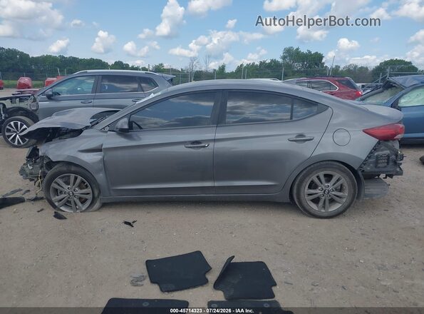5NPD84LF0JH388661 2018 HYUNDAI ELANTRA Gray 