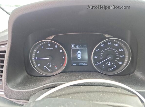 5NPD84LF0JH390894 2018 HYUNDAI ELANTRA Black ხელსაწყოთა პანელის ხედი
