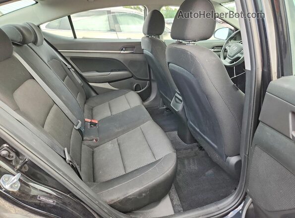 5NPD84LF0JH390894 2018 HYUNDAI ELANTRA Black უკანა სავარძლების ხედი