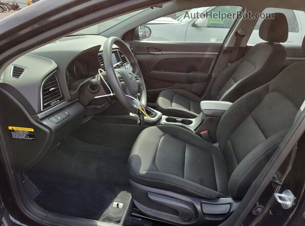 5NPD84LF0JH390894 2018 HYUNDAI ELANTRA Black წინა სალონის ხედი