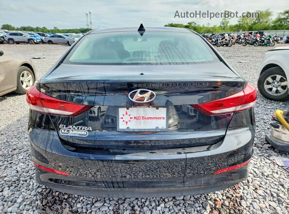 5NPD84LF0JH390894 2018 HYUNDAI ELANTRA Black უკანა ხედი