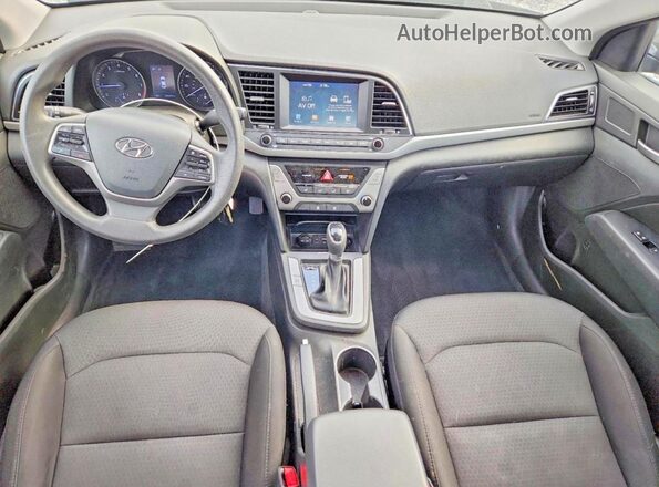 5NPD84LF0JH390894 2018 HYUNDAI ELANTRA Black წინა პანელის ხედი