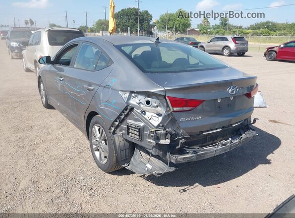 5NPD84LF0JH392645 2018 HYUNDAI ELANTRA Gray Հետևի ձախ