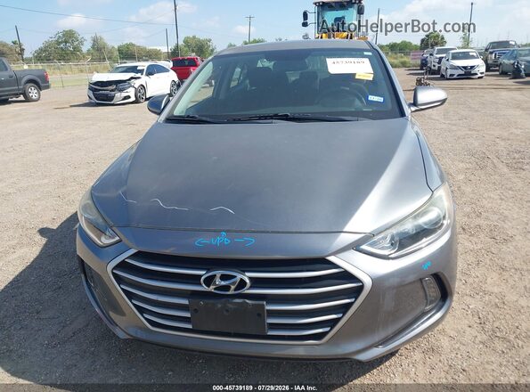 5NPD84LF0JH392645 2018 HYUNDAI ELANTRA Gray Սալոնի հետևի տեսք