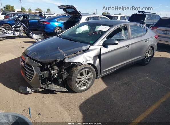 5NPD84LF0JH399546 2018 HYUNDAI ELANTRA Gray Przód lewy