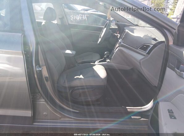 5NPD84LF0JH399546 2018 HYUNDAI ELANTRA Gray Widok wnętrza z przodu