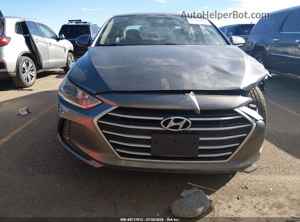 5NPD84LF0JH399546 2018 HYUNDAI ELANTRA Gray Widok zestawu wskaźników