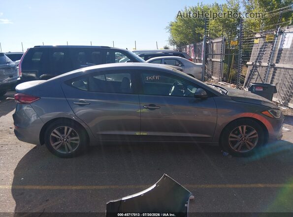 5NPD84LF0JH399546 2018 HYUNDAI ELANTRA Gray Widok wnętrza z tyłu