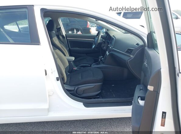5NPD84LF0KH462775 2019 HYUNDAI ELANTRA White წინა სალონის ხედი