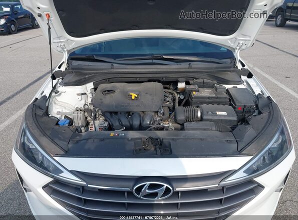 5NPD84LF0KH462775 2019 HYUNDAI ELANTRA White უკანა ხედი