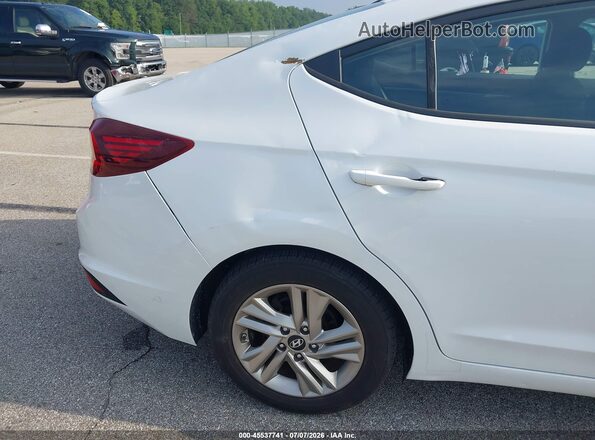 5NPD84LF0KH462775 2019 HYUNDAI ELANTRA White წინა ხედი