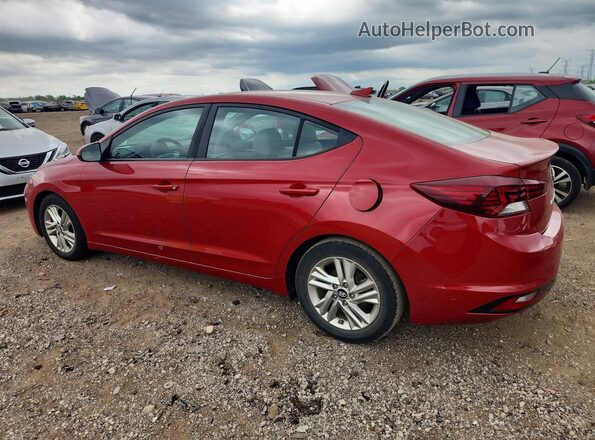 5NPD84LF0KH465692 2019 HYUNDAI ELANTRA Red Задня ліва чверть