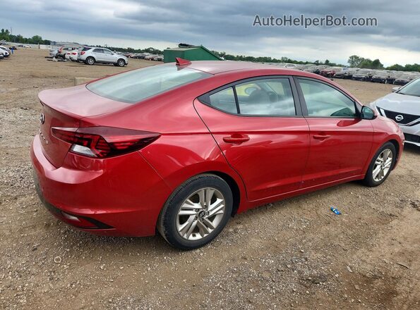 5NPD84LF0KH465692 2019 HYUNDAI ELANTRA Red Задня права чверть