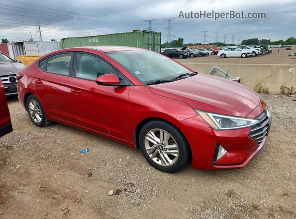 5NPD84LF0KH465692 2019 HYUNDAI ELANTRA Red Передня права чверть