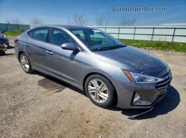 5NPD84LF0KH467362 2019 HYUNDAI ELANTRA Gray Delantero derecho