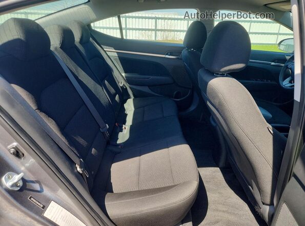 5NPD84LF0KH467362 2019 HYUNDAI ELANTRA Gray Vista de los asientos traseros