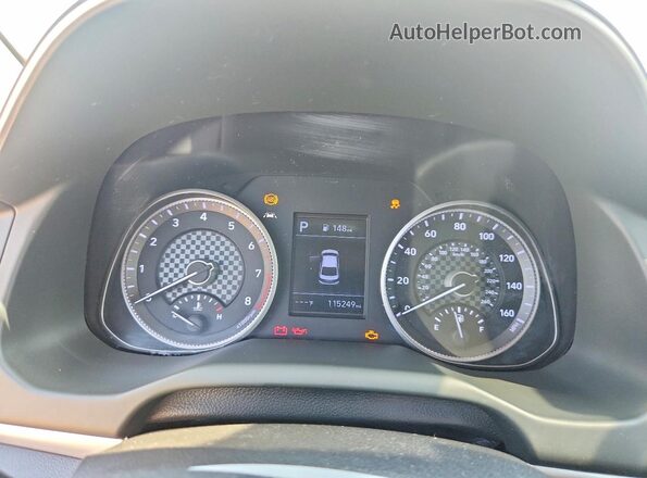 5NPD84LF0KH467362 2019 HYUNDAI ELANTRA Gray Vista del cuadro de instrumentos
