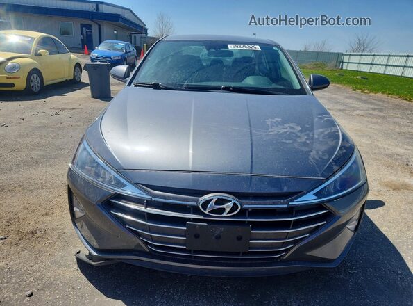 5NPD84LF0KH467362 2019 HYUNDAI ELANTRA Gray Vista frontal